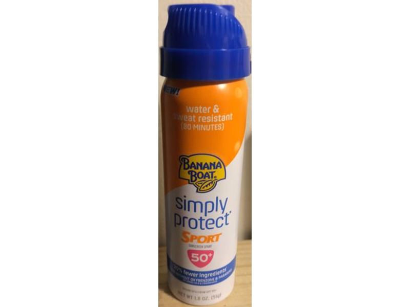 Banana Boat Simply Protect Sport Sunscreen Spray SPF 50+, 1.8 oz/51 g