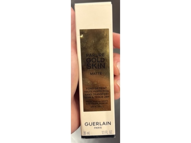 Guerlain Paris Gold Skin Matte Foundation, 4W Warm, SPF 15 PA+++, 1.1 fl oz/35 mL