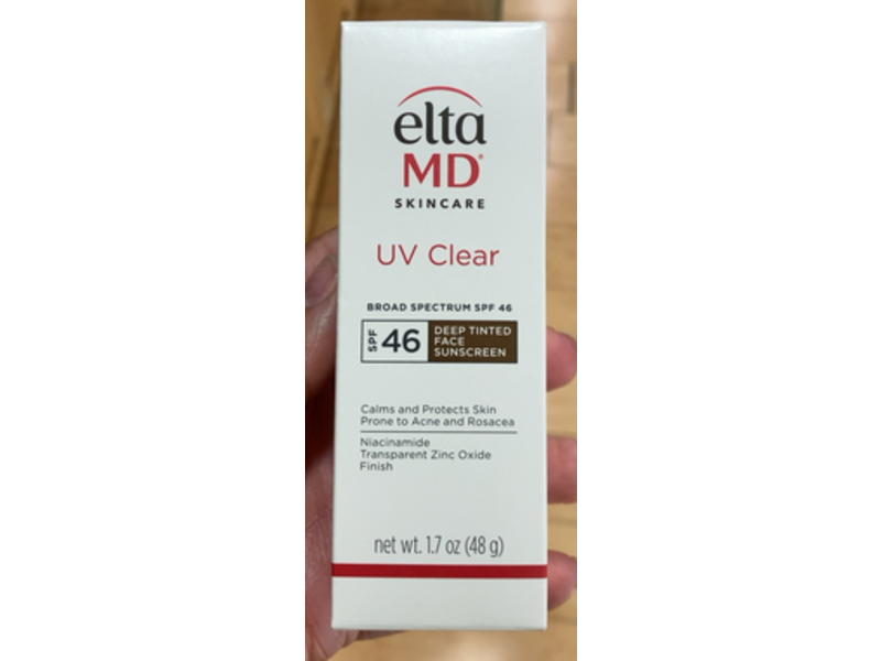 EltaMD Skincare UV Clear Deep Tinted Face Sunscreen, SPF 46, 03 Deep Tinted, 1.7 oz/48
