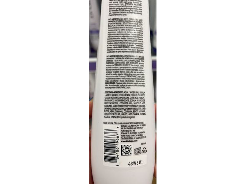 Biolage Strength Recovery Shampoo, 13.5 fl oz/400 mL
