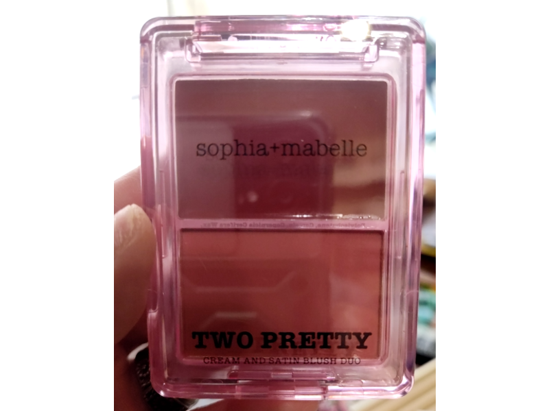 Sophia+Mabelle Two Pretty Cream & Satin Blush Duo, Strawberry Sorbet, 0.21 oz/6 g