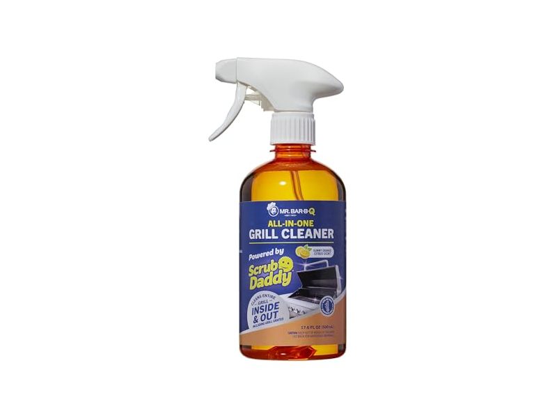 Mr. Bar-B-Q All In One Grill Cleaner, Sunny Orange Citrus Scent, 17.6 fl oz/500 mL