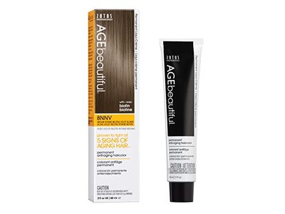 Zotos Professional Age Beautiful Permanent Anti-Aging Haircolor, 8NNV, 2 fl oz/60 mL