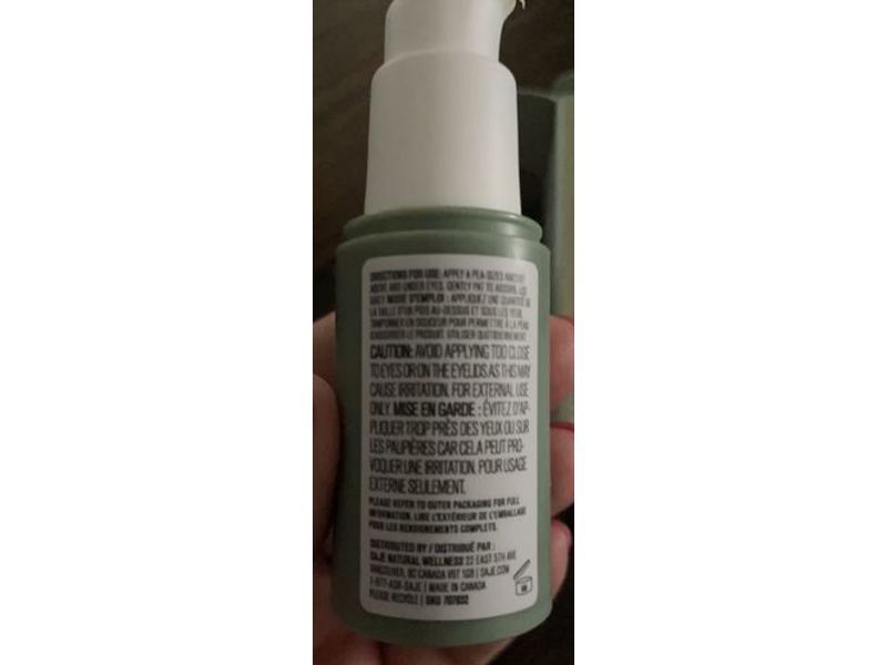 Saje Bright Eyes Cream, Soothing Eyebright Extract, 0.51 fl oz/15 mL