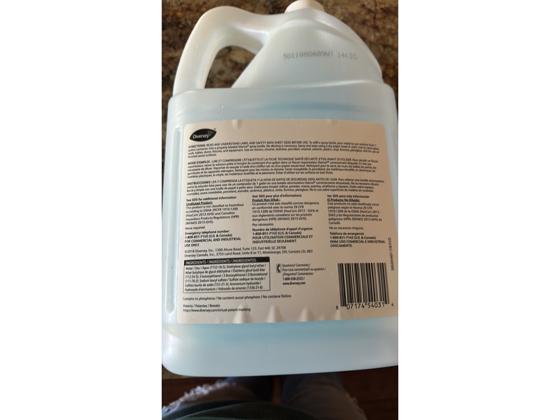 Glance Powerized Glass & Surface Cleaner, 3.78 L
