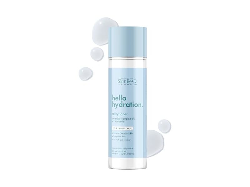 Petal Fresh Skin ResQ Hello Hydration Milky Toner, Ceramide Complex 1% + Chamomile, 8 fl oz/236 mL