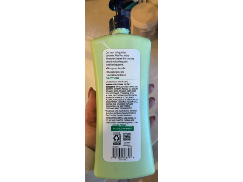 Signature Care Absolute Moisture Cool & Fresh Lotion, Aloe Extract, 20.3 fl oz/600 mL