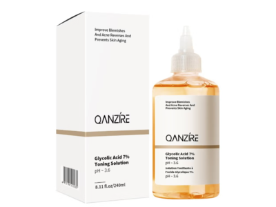 Qanzire Glycolic Acid Toning Solution, 8.11 fl oz/240 mL