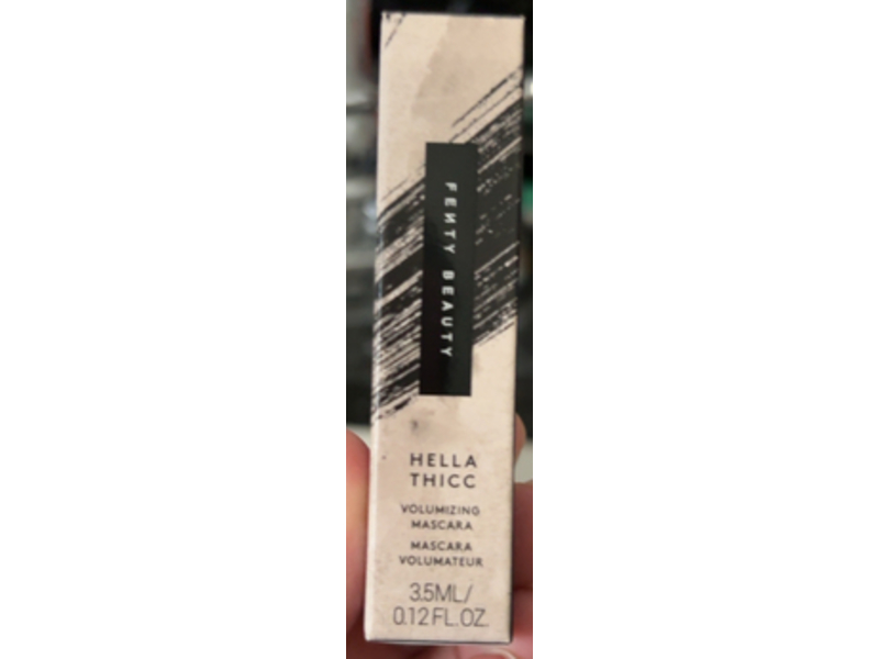 Fenty Beauty Hella Thicc Volumizing Mascara, Cuz I'm Black, 0.12 fl oz/35 mL