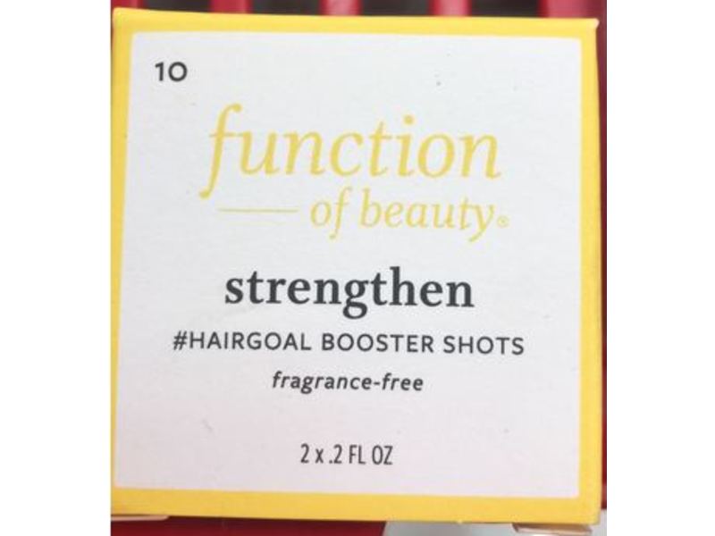 Function Of Beauty Strengthen #Hairgoal Booster Shots, Fragrance Free, 2 fl oz