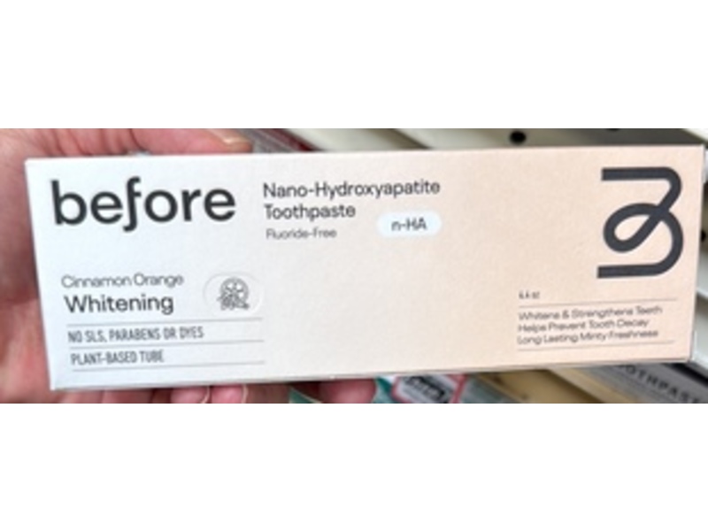 Before Nano Hydroxyapatite Toothpaste, Cinnamon Orange, 4.4 oz