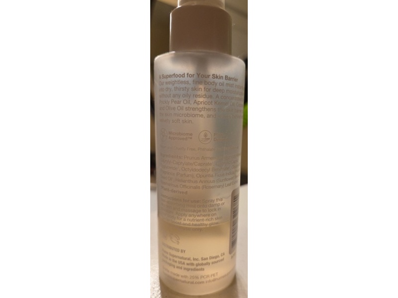 Hume Supernatural Dry Body Oil Mist, Vanilla Daze, 4 fl oz/118 mL