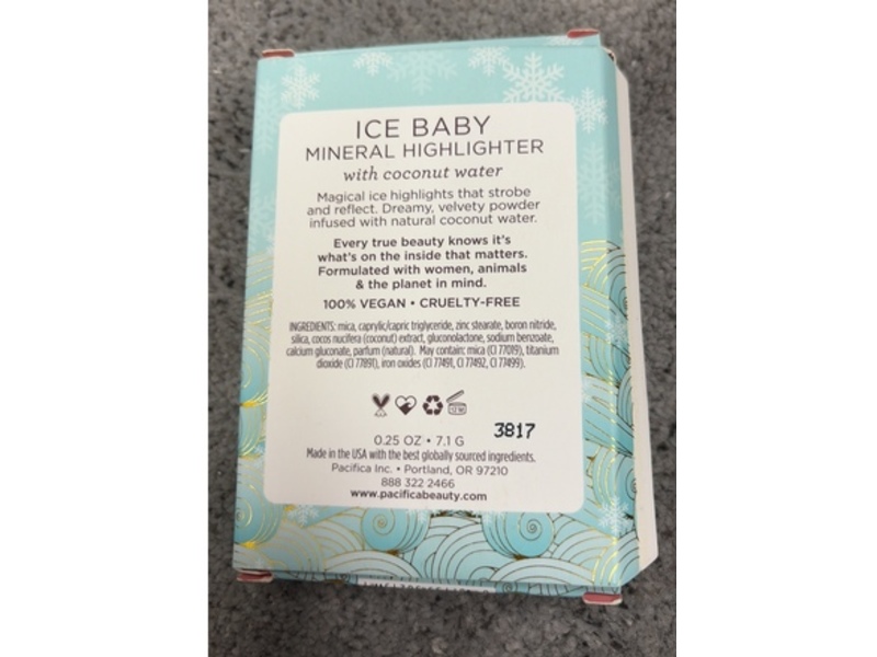Pacifica Mineral Highlighter, Ice Baby, 0.25 oz/71 g