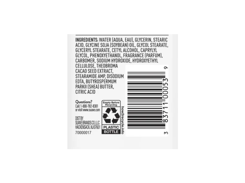 Suave Nourishing Care Lotion, Shea Butter, 18 fl oz/532 mL