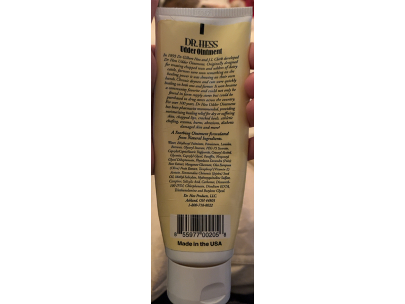 Dr.Hess Udder Ointment, 4 oz/112 g