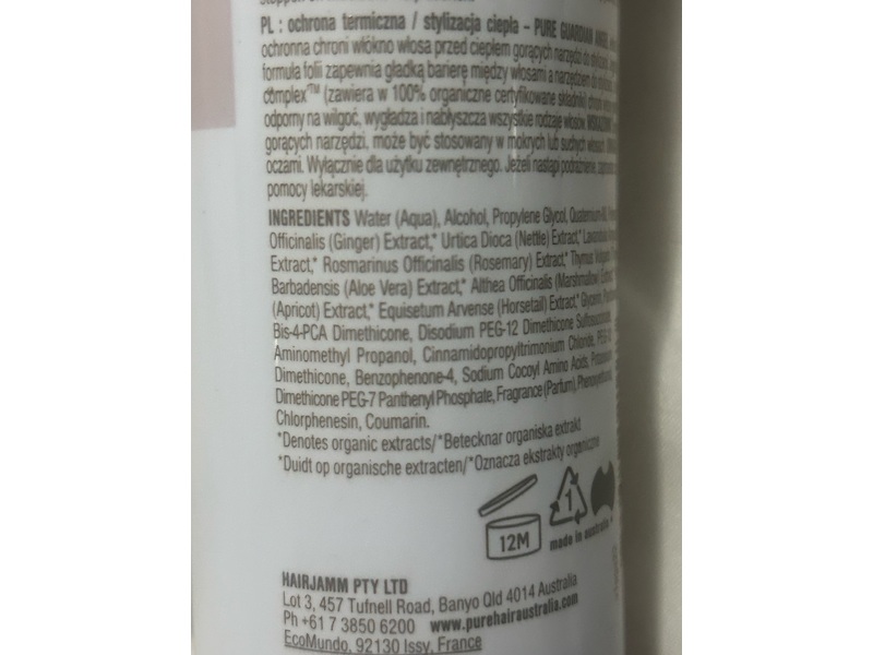 Pure Guardian Angel Thermal Protection, 165 mL