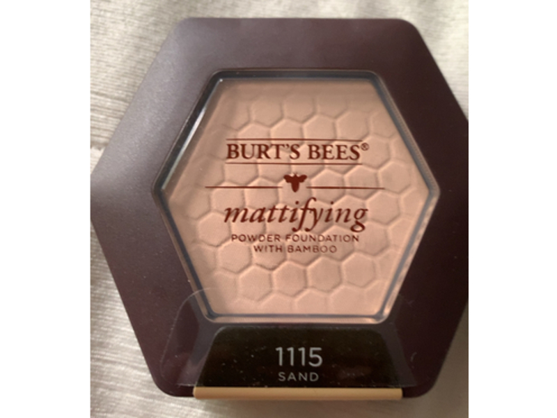 Burt's Bees Mattifying Powder Foundation, 1115 - Sand, 0.3 oz/8.5 g