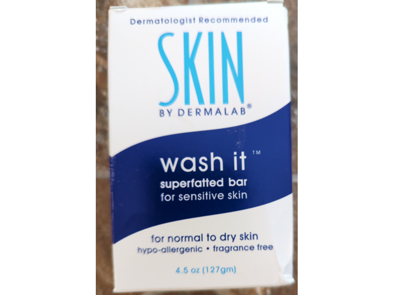 Skin By Dermalab Wash It Superfatted Bar, Sensitive Skin, 4.5 oz/127 g, Pack Of 2