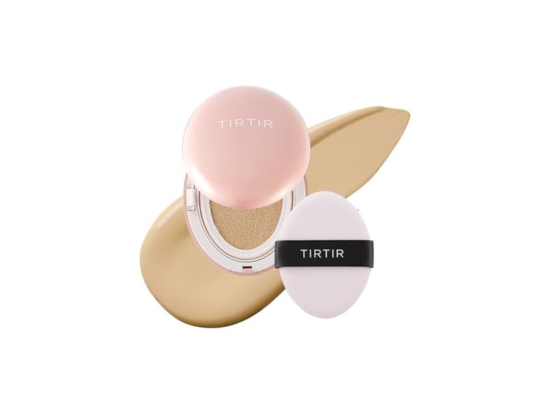 TirTir Mask Fit All-Cover Cushion Foundation, 24W Soft Beige, 0.15 fl oz/4.5 g