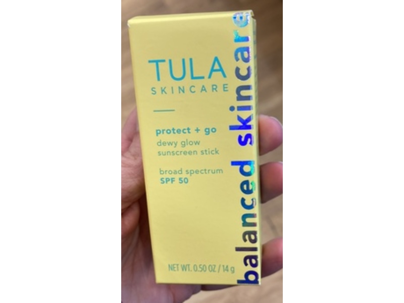 Tula Skincare Protect + Go Dewy Glow Sunscreen Stick, SPF 50, 0.50 oz/14 g