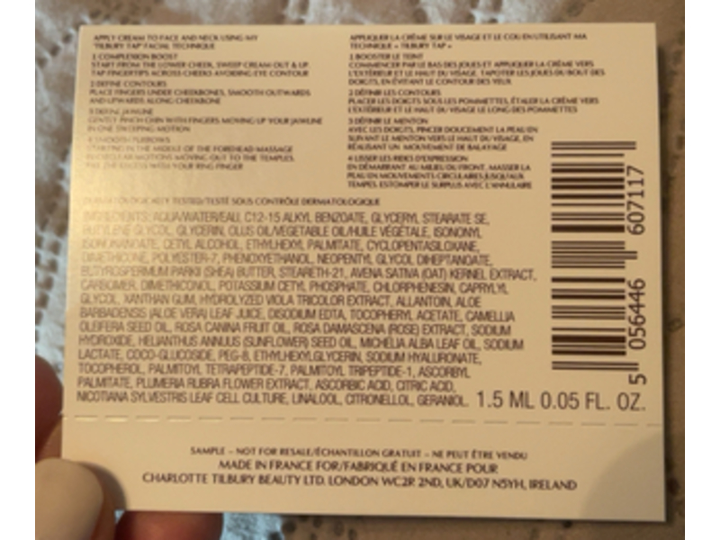 Charlotte Tilbury Instant Turnaround Moisturiser Magic Cream, 0.05 fl oz/1.5 mL