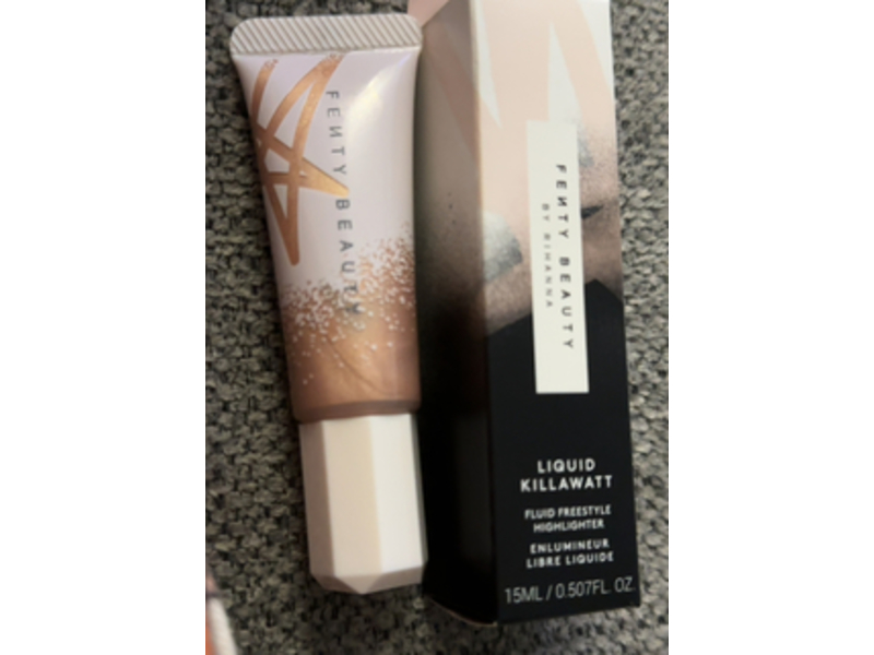 Fenty Beauty By Rihanna Liquid Killawatt Fluid Freestyle Highlighter, Hu$tla Baby 2.0, 0.50 fl oz/15 mL