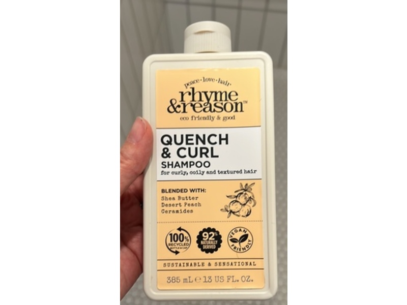 Rhyme & Reason Quench + Curl Shampoo, 13 fl oz/385 mL