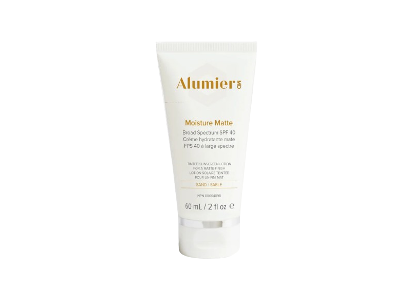 Alumier MD Moisture Matte Sunscreen, SPF 40, Sand, 2 fl oz/60 mL