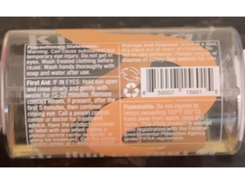 Kinfield Deet-Free Mosquito Repellent Spray, 3 fl oz/89 mL