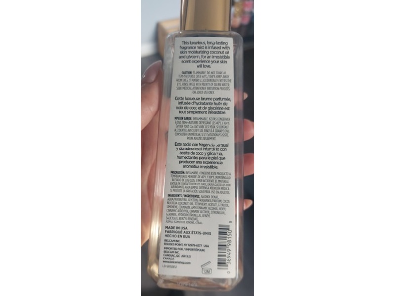 Luxe Perfumery Pura Vida Moisturizing Fragrance Mist, Sea Salt & Fig, 8 fl oz/236 mL