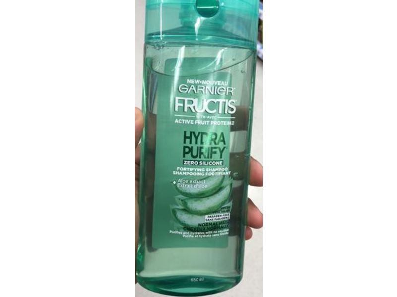 Garnier Fructis Hydra Purify Fortifying Shampoo, Aloe Extract, 22 fl oz/650 mL
