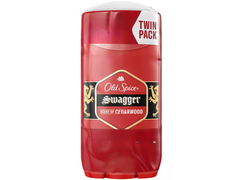 Old Spice Antiperspirant & Deodorant Twin Pack, Swagger, Scent Of Cedarwood, 2.6 oz/73 g
