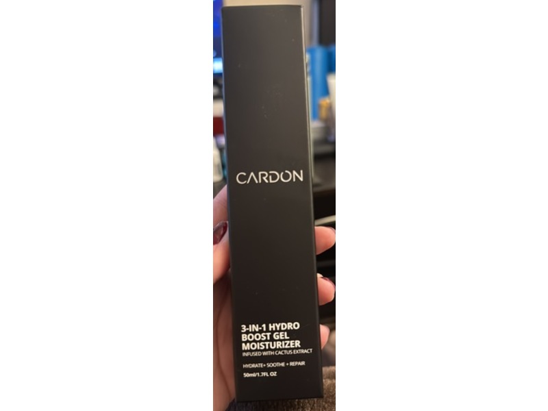 Cardon 3-In-1 Hydro Boost Gel Moisturizer, Cactus Extract, 1.7 fl oz/50 mL