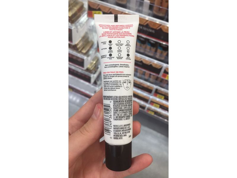 L'Oreal Paris Infallible Pro Matte Lock Primer, 120, 1 fl oz/30 mL