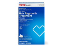 CVS Health Hair Regrowth Treatment, Minoxidil 5%, Unscented, 2.11 oz/60 g - thumbnail 1