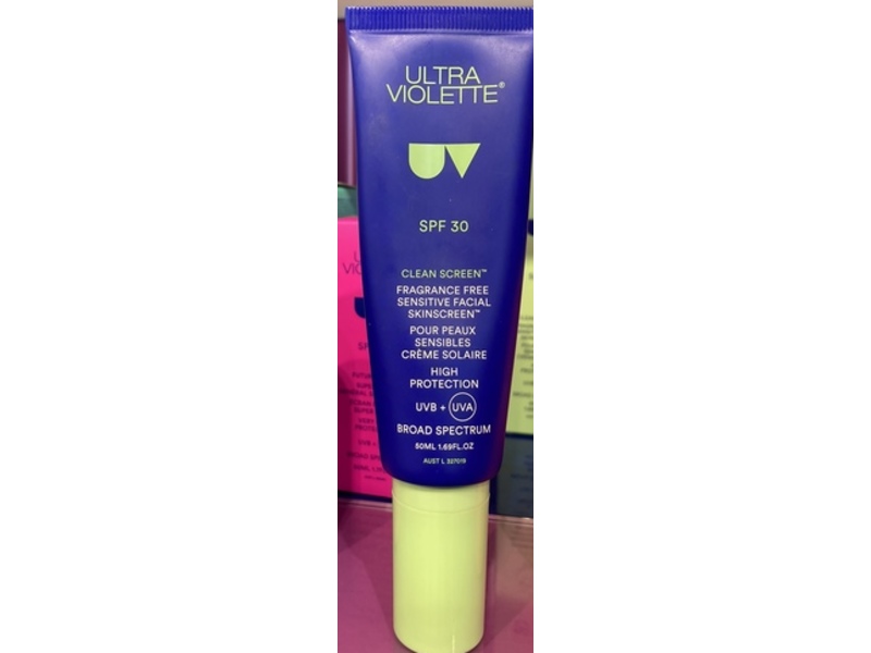 Ultra Violette Clean Screen Hydrating Facial Skinscreen, SPF 30, 1.69 fl oz/50 mL