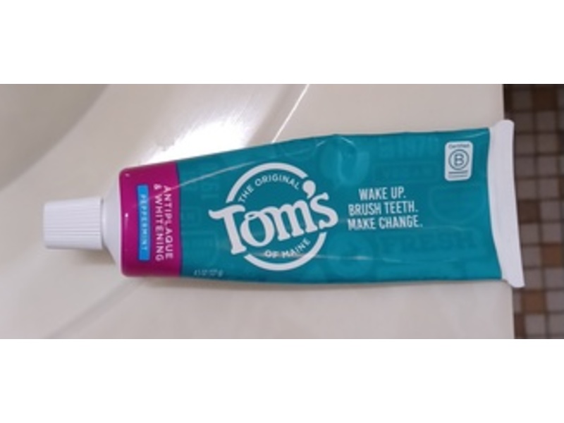 The Original Tom's Of Maine Antiplaque & Whitening Toothpaste, Peppermint, 4.7 oz/177 g