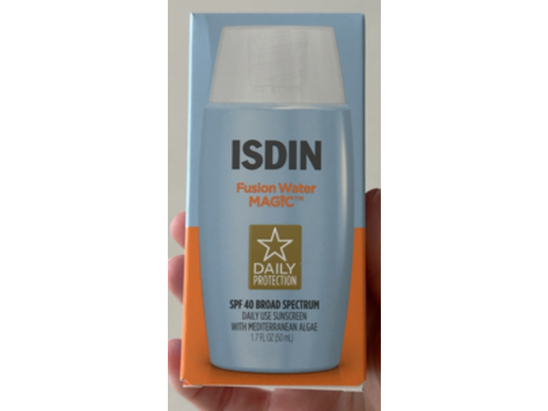 ISDIN Fusion Water Magic Daily Sunscreen, SPF 40, 1.7 fl oz/50 mL