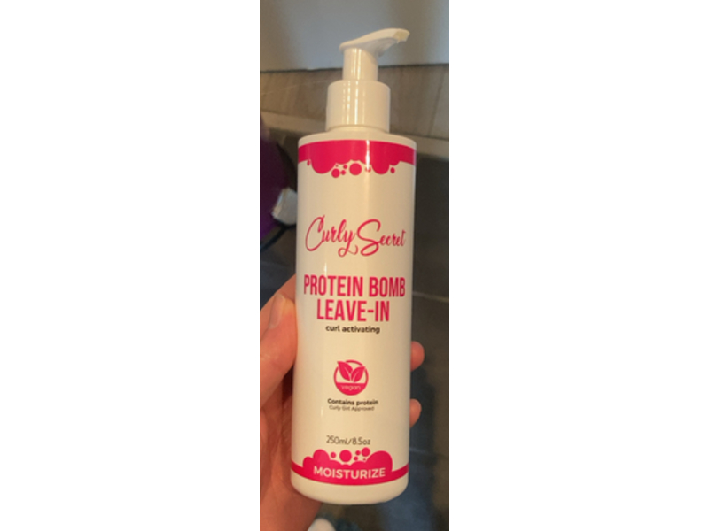 Curly Secret Protein Bomb Leave - In, 8.5 oz/250 mL