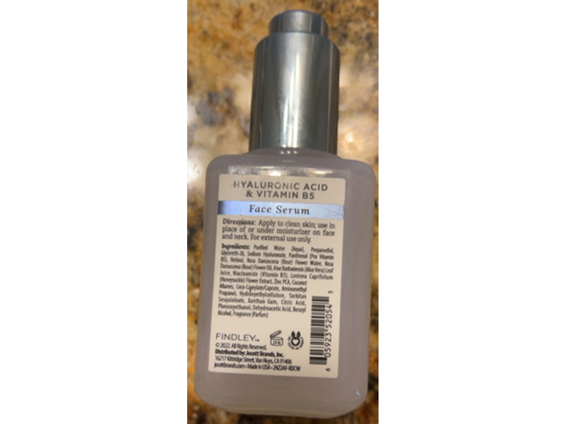 Findley Face Serum, Hyaluronic Acid & Vitamin B5, 2 fl oz/59 mL