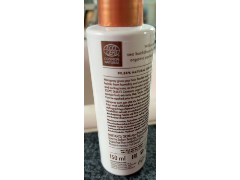 Four Reasons Nature Strong Hairspray, 5.1 fl oz/150 mL