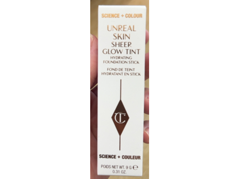 Charlotte Tilbury Unreal Skin Sheer Glow Tint Hydrating Foundation Stick, 1 Fair, 0.31oz/9 g