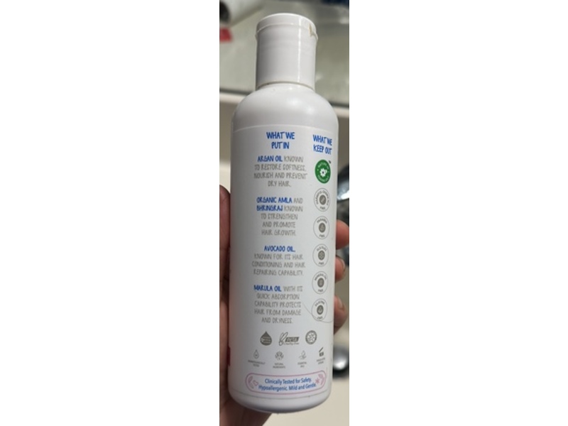 The Moms Co. Natural Hair Oil with Argan, Marula and Organic Amla Oils, 6.8 fl oz/200 mL