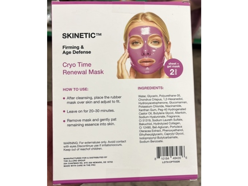 Skinetic Firming & Age Defense Cryo Time Renewal Mask