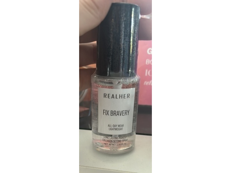 Realher Fix Bravery All-Day-Wear Makeup Collagen Setting Spray, 2.03 fl oz/60 mL