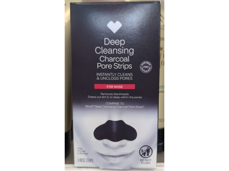 Cvs Deep Cleansing Nose Pore Strips, Charcoal, 6 Count