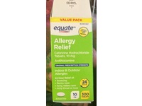 Equate Allergy Relief Cetirizine Hydrochloride Tablets, 300 Count - thumbnail 2