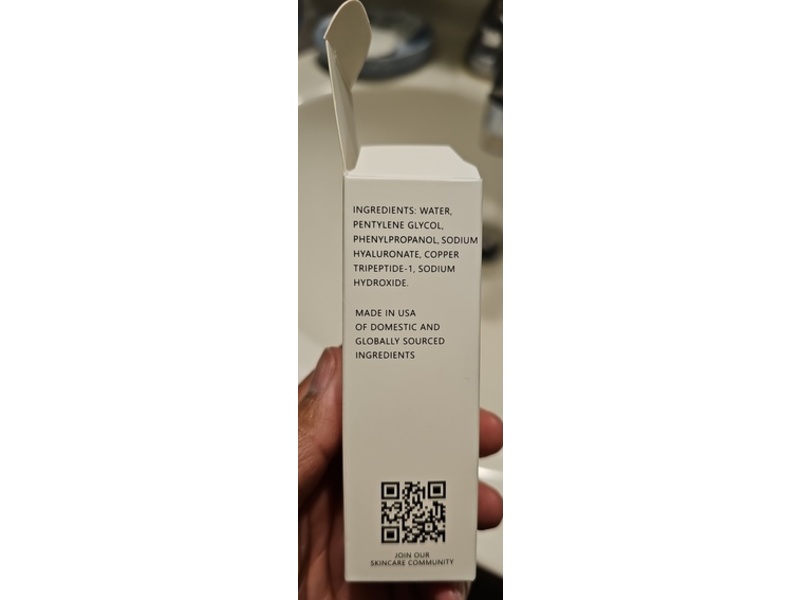 Asterwood Copper Peptides Serum, Hyaluronic Acid, 1 fl oz/29 mL