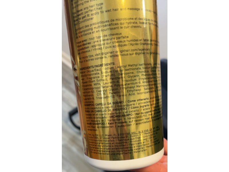 IGK Legendary Dream Hair Shampoo, 33.8 fl oz/1000 mL