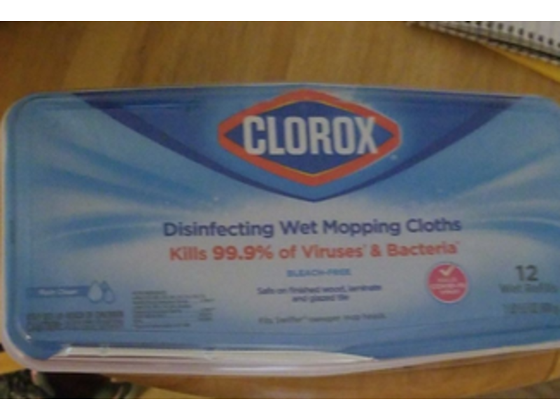 Clorox Disinfecting Mopping Cloth, 12 Count